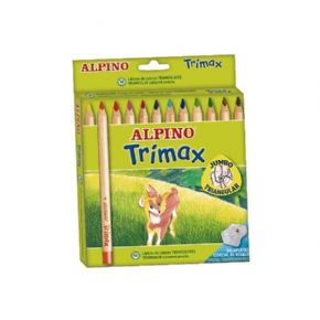 Caja 12 lpices de colores triangulares ALPINO TRIMAX